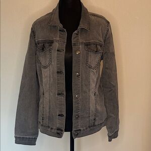 Classic Gray Wash Denim Soft Jean Jacket